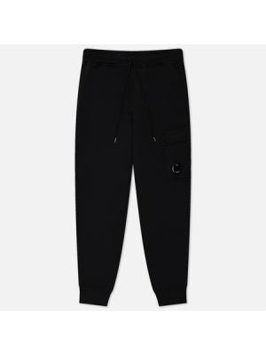 Хлопковые флисовые брюки карго C.p. Company черные
