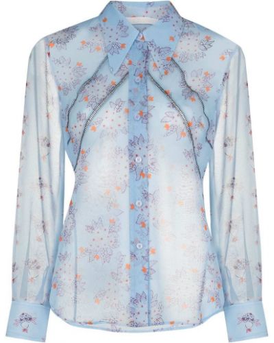 Blusa de flores con estampado Chloé azul