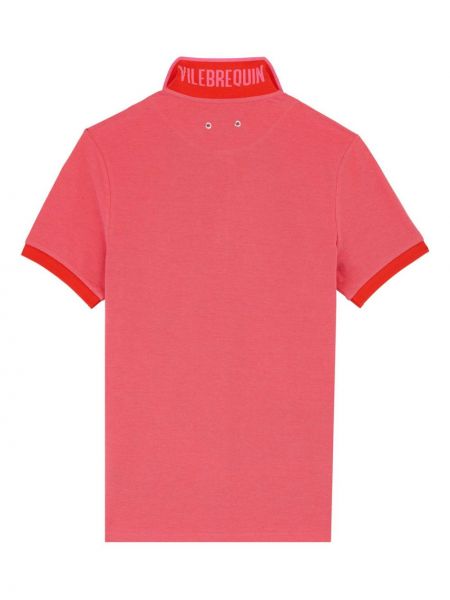 Medvilninis siuvinėtas polo marškinėliai Vilebrequin raudona
