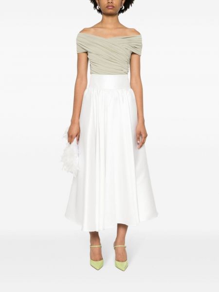 Plisované dlouhá sukně Blanca Vita bílé