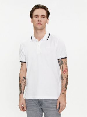 Тениска с копчета Geox бяло