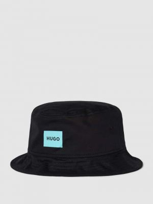 Czarna czapka z nadrukiem Hugo