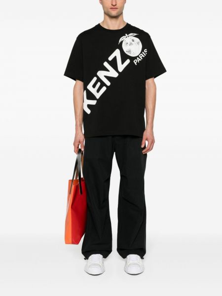 T-shirt à imprimé Kenzo noir