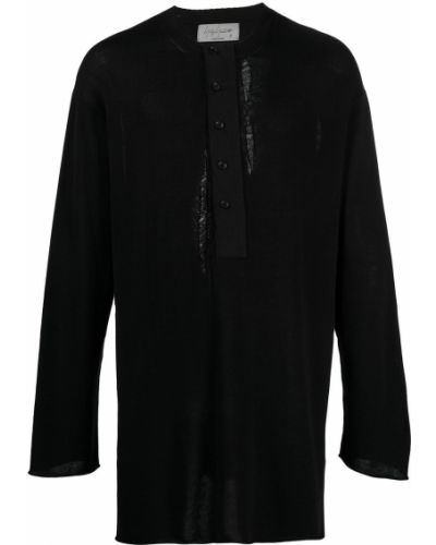 Camiseta de punto Yohji Yamamoto negro
