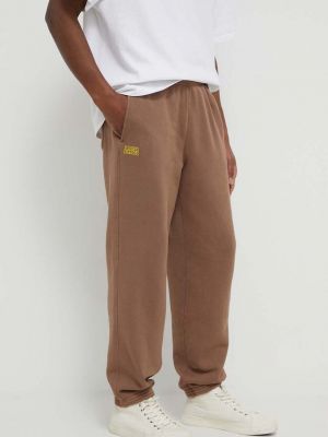 Spodnie sportowe z nadrukiem American Vintage brązowe