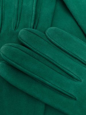 Rękawiczki zamszowe Manokhi zielone