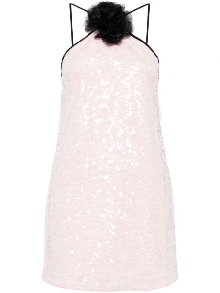 Коктейлна рокля с пайети на цветя Self-portrait
