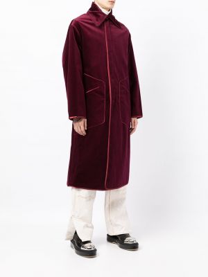 Velurový kabát Boramy Viguier červený