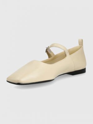 Bőr balerina cipők Vagabond Shoemakers bézs