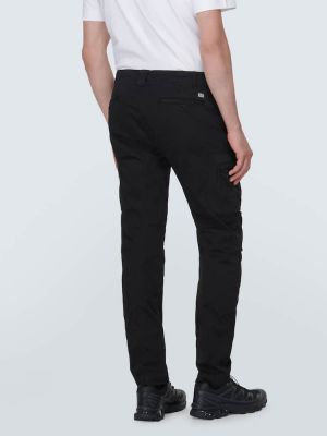 Памучни карго панталони C.p. Company черно