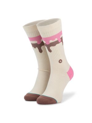 Пухени чорапи под коляното Stance бежово