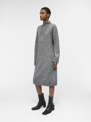 Robe en tricot Object gris