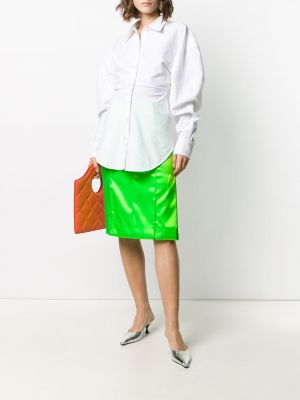 Falda midi con cremallera Kwaidan Editions verde