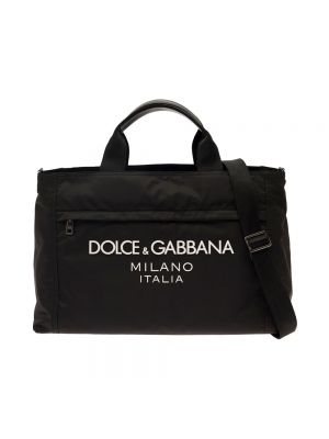 Czarna torba sportowa Dolce And Gabbana