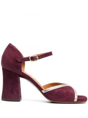 Sandalias con tacón Chie Mihara violeta