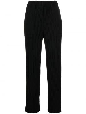 Плисирани прав панталон Issey Miyake черно