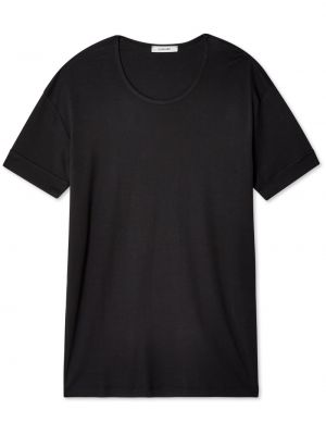 T-shirt avec manches courtes Lemaire noir
