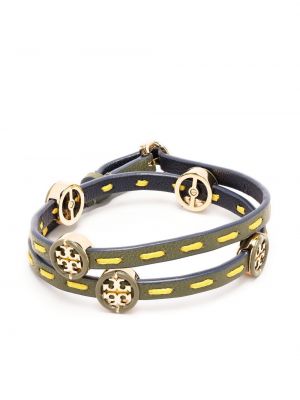 Lær armbånd Tory Burch blå