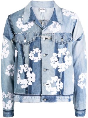 Denim jakna s cvetličnim vzorcem s potiskom Readymade
