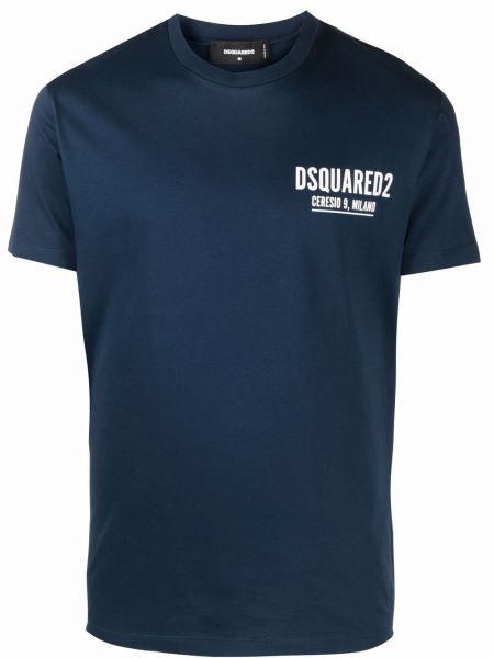 T-krekls ar apdruku Dsquared2 zils