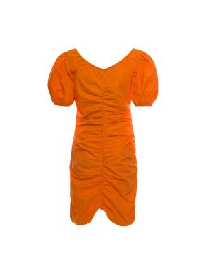 Mini vestido Ganni naranja