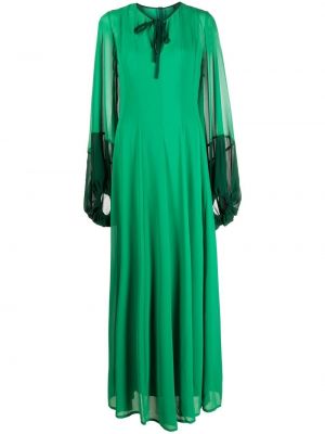 Вечерна рокля с драперии Baruni зелено