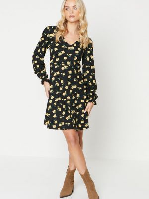 Платье мини с v-образным вырезом Dorothy Perkins желтое
