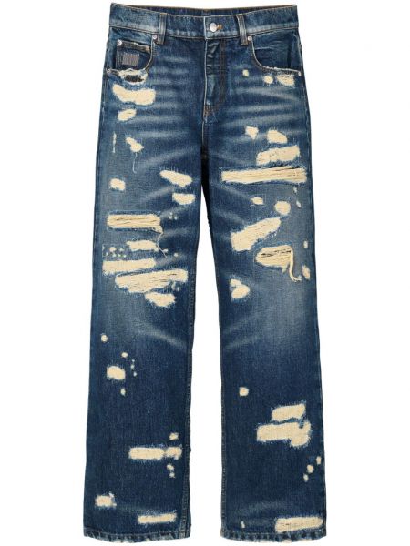 Sıkıntılı straight fit jean pantolon Marc Jacobs