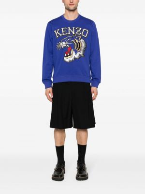 Džemperis su tigro raštu Kenzo mėlyna