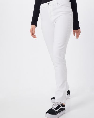 Kõrge vöökohaga sirged teksapüksid Levi's® valge