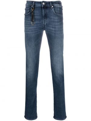 Bavlněné skinny džíny Incotex modré