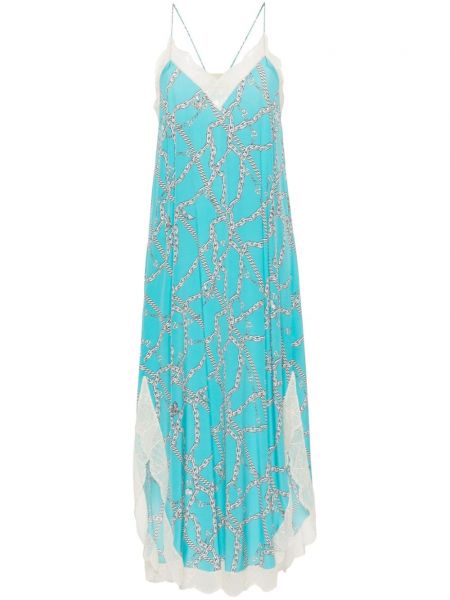 Μάξι φόρεμα με σχέδιο Zadig&voltaire μπλε