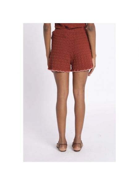 Pantalones cortos de nailon de algodón de punto Scotch & Soda rojo
