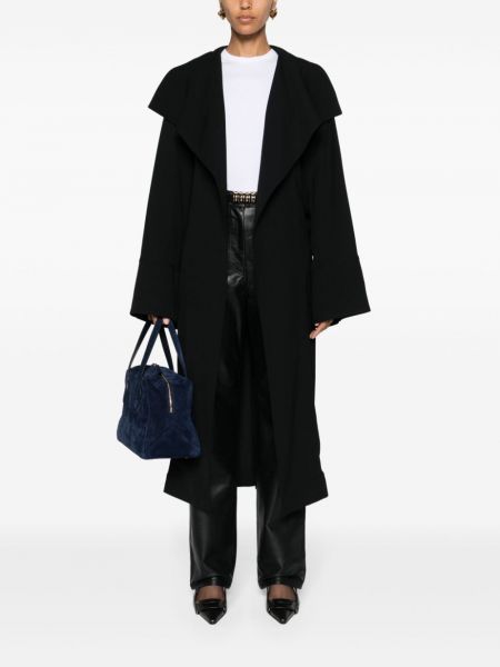 Cappotto con cintura Toteme nero