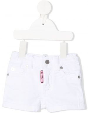 Jeans-shorts for jenter Dsquared2 Kids hvit