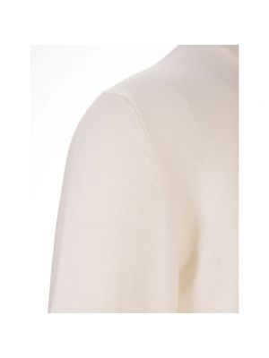 Suéter con estampado de cachemira de cuello redondo Fedeli blanco