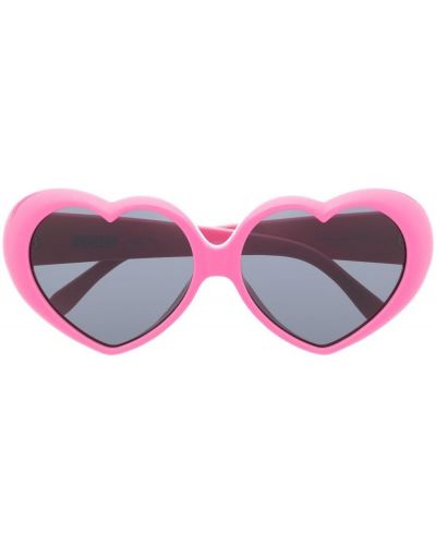 Слънчеви очила със сърца Moschino Eyewear розово