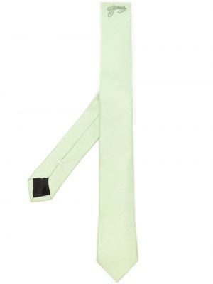 Selyem hímzett nyakkendő Givenchy zöld