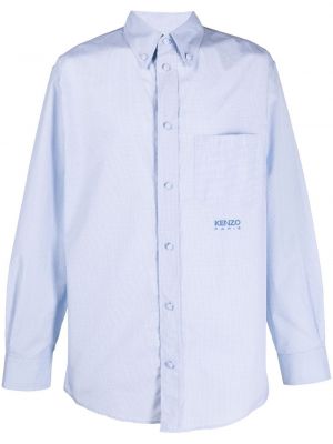 Camicia ricamata Kenzo blu