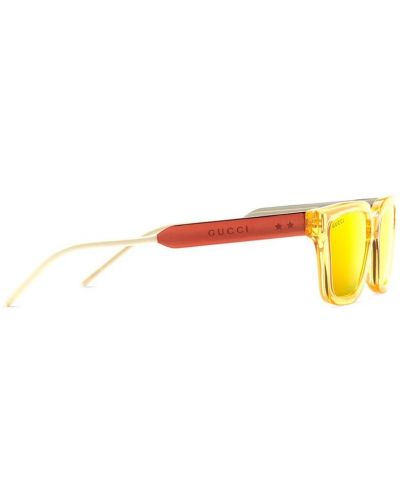 Gafas de sol con estampado Gucci Eyewear naranja