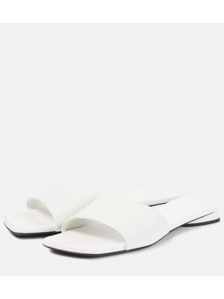 Δερμάτινα σκαρπινια Balenciaga λευκό