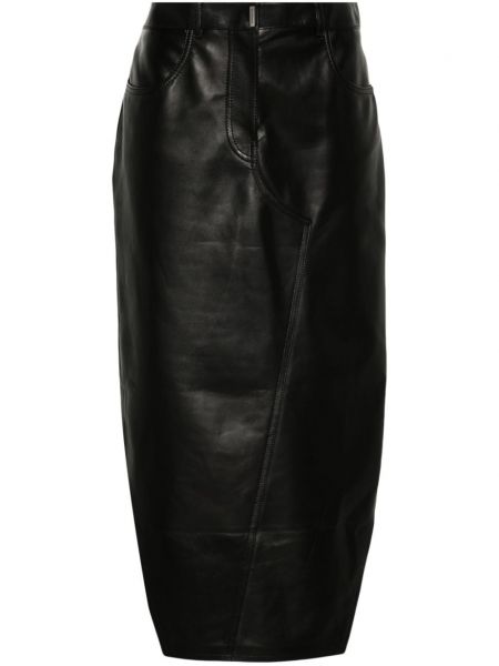 Jupe fendue à imprimé Givenchy noir