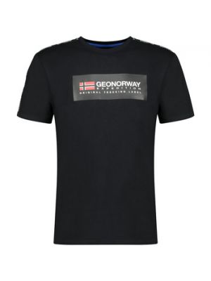 Koszulka z krótkim rękawem Geographical Norway czarna