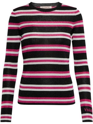 Žakarda svītrainas džemperis Valentino melns