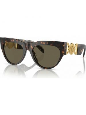 Коричневые очки солнцезащитные Versace