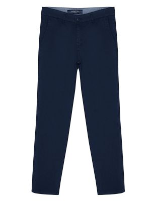 Rovné kalhoty Trendyol modré