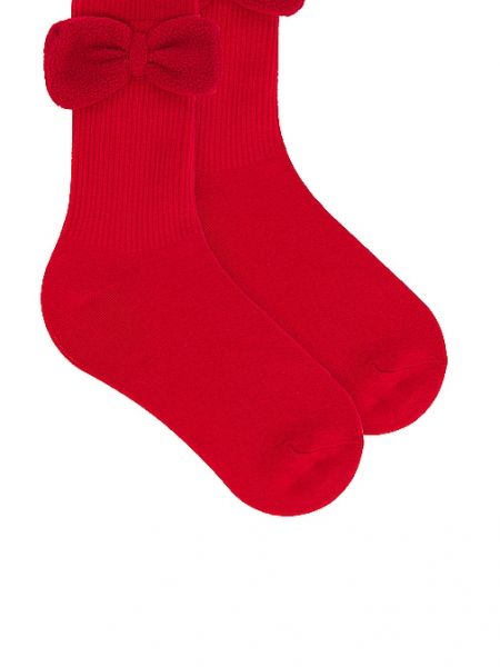 Socken mit schleife Casa Clara rot