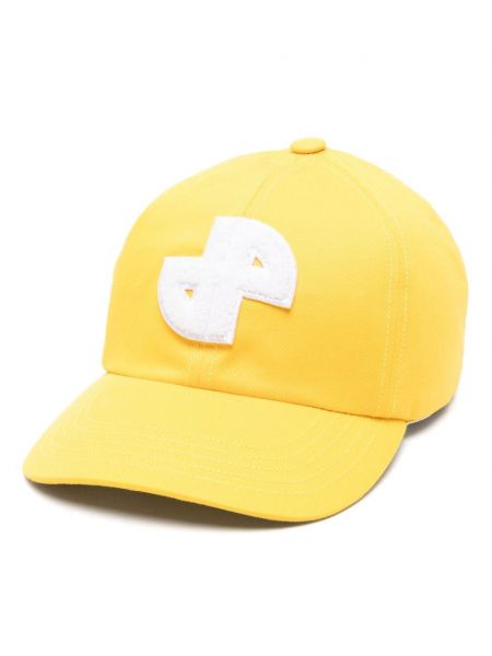 Памучна шапка с козирки Patou жълто