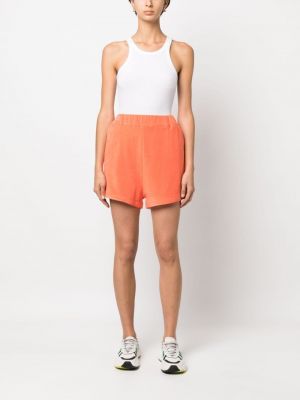 Shorts en velours Moncler orange
