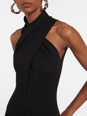 Mono de crepé Alaïa negro